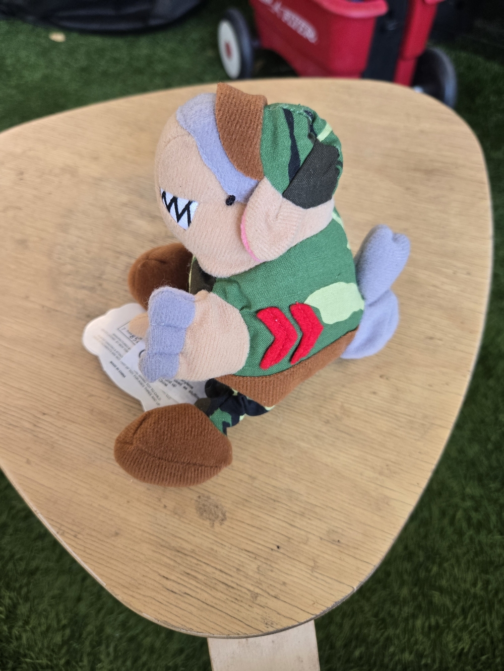 Vintage 1997 Meanies Series 1 Armydillo Dan Bean Bag